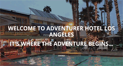 Desktop Screenshot of laadventurerhotel.com